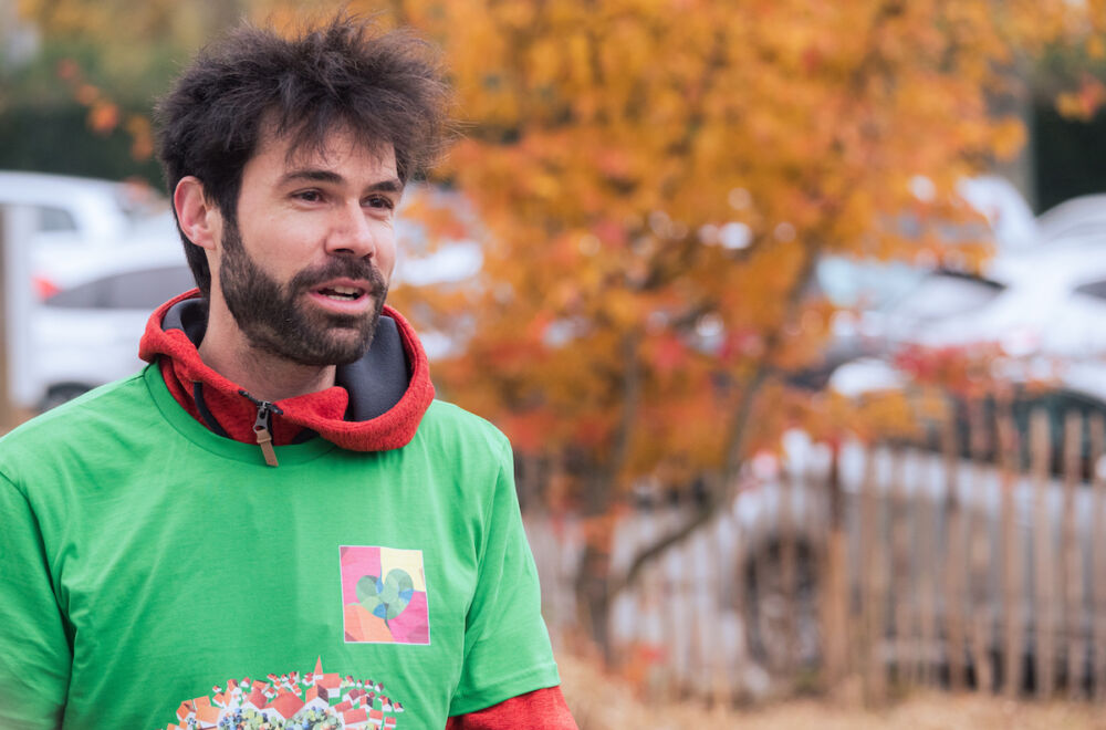 Xavier Dommange, fondateur de Coeur et Canopée et co-organisateur de l'opération avec la Mairie de Rennes.